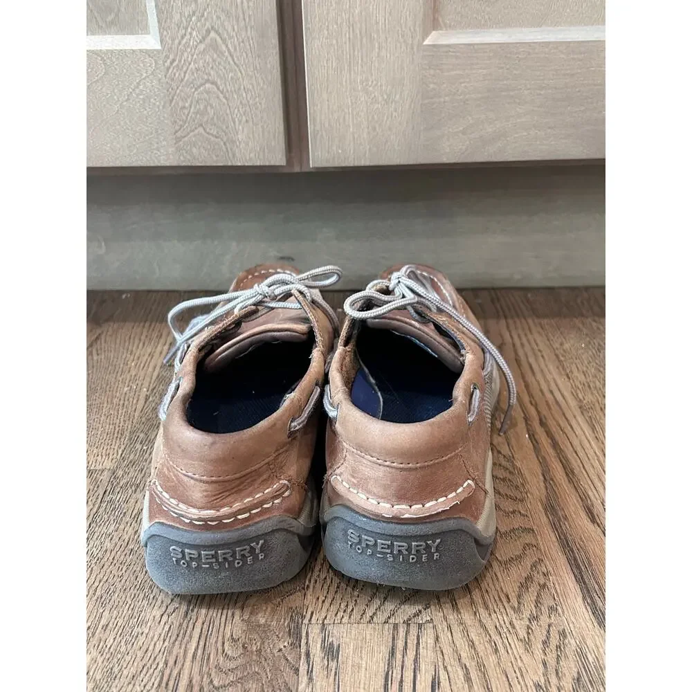 Sperry Top-Sider Authentic Original Leather Boat Shoes Sahara Tan Men's Size 9.5